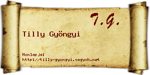 Tilly Gyöngyi névjegykártya